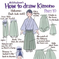 how to draw kimono part 10