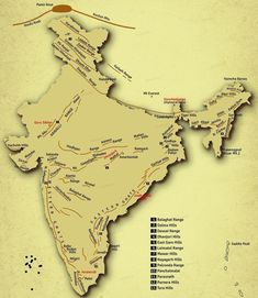 a map of india with all the major cities