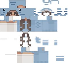 an image of some pixel art that looks like they are holding something in their hands