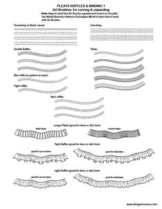 the instructions for how to make ruffles and ribbons with this pattern, you can use