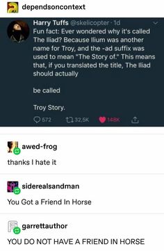 two tweets that are on the same page, one has an image of harry potter