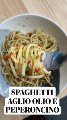 Spaghetti Garlic Oil and Chilli