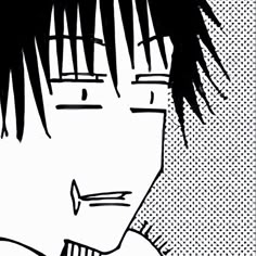 a black and white drawing of a man with his head turned to the side, staring at something