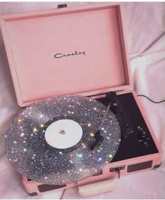 an old record player with its case open