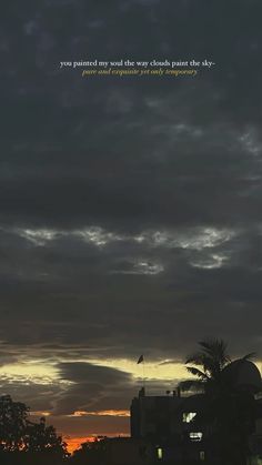 an airplane is flying in the sky at sunset with a quote above it that reads, you planted my sun into the clouds