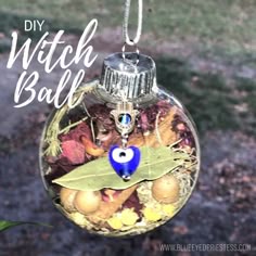 Witch Balls Protection Diy, Witch Balls Diy Yule, How To Make Yule Spell Ornaments, Yule Blessing Ball Ornament, Yule Witch Ball Glass Ornaments Diy, Witch Blessing Ball Holiday Ornament, Witches Ball Yule Ornament, Yule Witch Ball Glass Ornaments, Winter Solstice Traditions