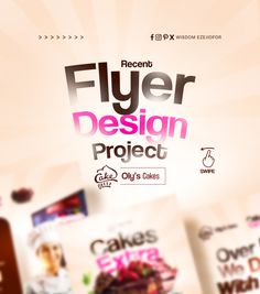 the flyer is designed to look like an advertisement