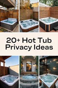 20+ Hot Tub Privacy Ideas