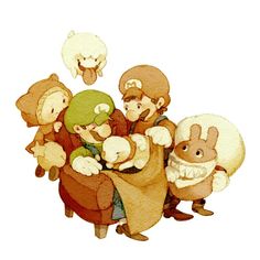 some people are holding stuffed animals in their arms