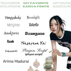 My Favorite Canva Fonts, Anime Font In Canva, Princess Font On Canva, Canva Cursive Font, Best Font On Canva, Asian Fonts Canva, Handwriting Canva, Canca Fonts, Good Canva Fonts