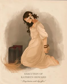 an illustration of a woman sitting on the ground with her head in her hands, next to a suitcase