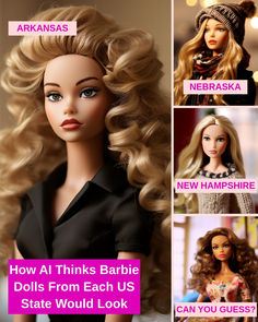 barbie dolls with different hair styles and names