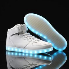 White Led Shoes, Led Shoes For Men, Led Sneakers, Led Light-up High-top Sneakers, High-top Led Sneakers, Led Shoes With Remote Control For Adults, White Led Sneakers, Led Light-up Sneakers With Wings, Led Shoes Sneakers