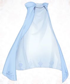 Anime Capes, Royal Cape Drawing, Anime Cape Design, Anime Shawl, Blue Cape Aesthetic, Blue Cloak Fantasy Art, Blue Cloak Aesthetic, Light Blue Cloak, Blue Cape With Hood
