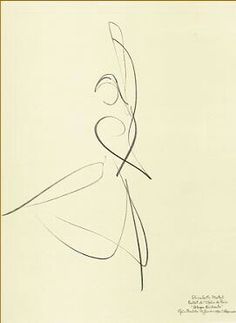 a black and white drawing of a woman's head with lines on it,