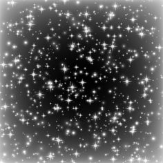an abstract black and white photo with stars in the center, as if it were snowing or falling