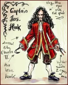 Captain Hook Redesign, Captain Hook Full Body, Captain Hook Costume Male, Captain Hook Costume Hook, Captain Hook Cosplay, Captain Hooks Hook Drawing, Captain Hook Characters, Captain Hook Coat, Captain Hook From Hook