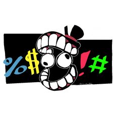 an image of a cartoon character with the number one on it's face and numbers behind it