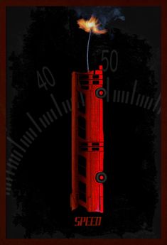 the speedometer is red and black in color