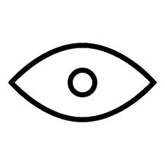 an eye icon in black and white