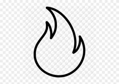 a black and white fire flame icon