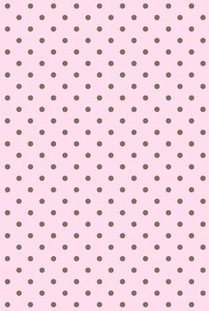 a pink background with brown polka dots
