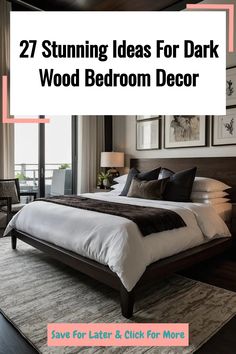 a bed sitting in the middle of a bedroom next to a window with curtains on it