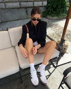 cc: gigi_schmiitz Adidas Court Base Outfit, Adidas Sambae W Outfit Women, Samba Ootd Women, Samba Xlg Shoes Outfit, Adidas Samba Jane Shoes Outfit, Samba Style Woman, Adidas Samba Xlg Outfits, Adidas Samba Jane Outfit, Adidas Samba Female