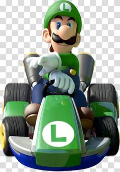 mario kart is driving on the nintendo wii game, mario kart transparent background png