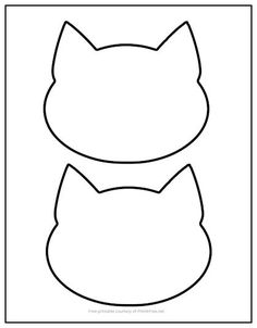 the outline of a cat's head