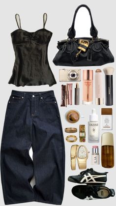 Non Fast Fashion Outfits, Casual Outfits Board, Minimalistic Wardrobe Essentials, Bloquette Outfits, Fashion School Fits, Summer Plane Outfit Airport Style, Improve Style Outfits Tips, Vintage Bags For Everyday And Back To School, Hang Out Outfits Casual Friends