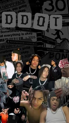 a collage of photos with the words dope on it and images of people