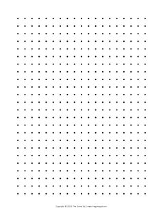 a black and white dotted paper with dots on it