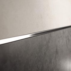 a close up view of a stainless steel cabinet