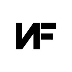 Custom Logo Inspiration, Black And White Nf Logo, Minimalist Nf Logo Design, Music Artist Branding Ideas, Nf Logo, Nf Icons, Nf Tattoo, Nf Tattoo Ideas, Nf Icon