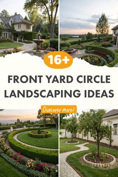 the front yard circle landscaping ideas