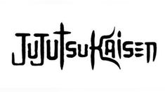 the word jujutsufaisen written in black ink