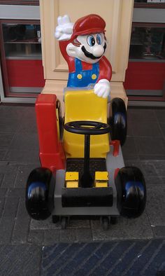 a toy car that looks like mario kart