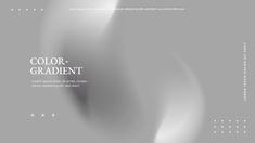 an abstract gray background with the words color - gradient in white and black