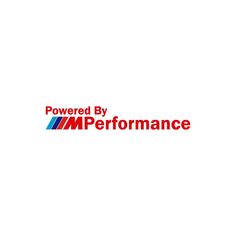 the logo for powered by imperformance is shown in red, white and blue