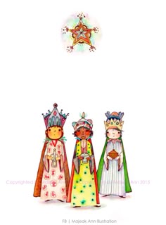 We Three Kings Card, Three Kings Day Card, 3 Wise Men Watercolor, Three Kings Watercolor, Three Kings Greeting Card, Three Kings Illustration, Three Kings Day Painting, Three Kings Graphic, Three Kings Day Art