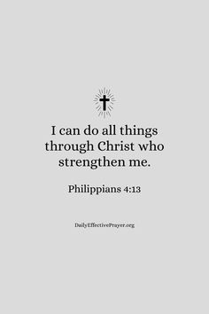 an image with the words i can do all things through christ who straighten them me