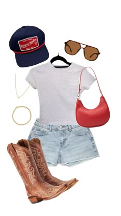 Concert Outfit Summer, Cowgirl Style Outfits, Fest Outfits, Western Style Outfits, Looks Country, Nashville Outfits, Rodeo Outfits, Country Concert Outfit, Cowgirl Outfits