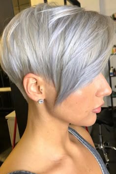 Ash Pixie Haircut, Silver Pixie Haircut, Silver Pixie Cut, Silver Hair Pixie Haircut, Platinum Silver Pixie Cut, Silver Pixie Hair, Silver Pixie, Pixie Silver Hair, Short Silver Pixie Haircut