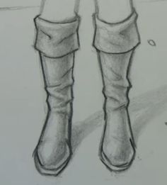 a drawing of someone's legs in high heeled boots with their feet crossed