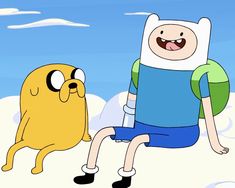 an image of finn and finn from adventure time