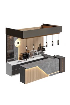 an image of a food stand that is designed to look like it has been made out of concrete