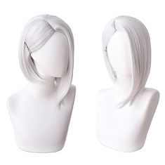 Amazon.com: Women's Short Straight Cosplay Wig Silver White Cosplay Wig Halloween Wig for Game: Beauty Good Quality Wigs, Quality Wigs, Halloween Wigs, Platinum Color, Best Wigs, Womens Wigs, White Hair, Wig Cap, Cosplay Wigs