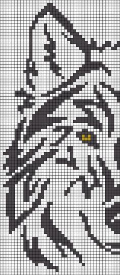 a cross stitch pattern with an image of a woman's face in black and white