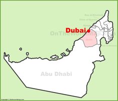 the location of dubai on the map
